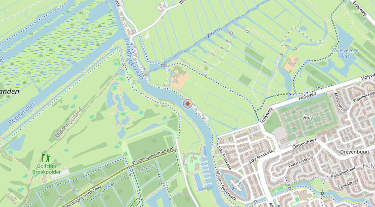 Kaart van de omgeving van de melding