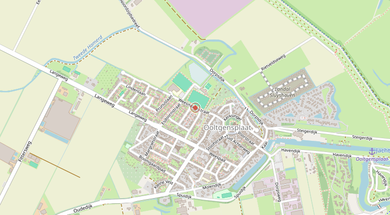 Kaart van de omgeving van de melding