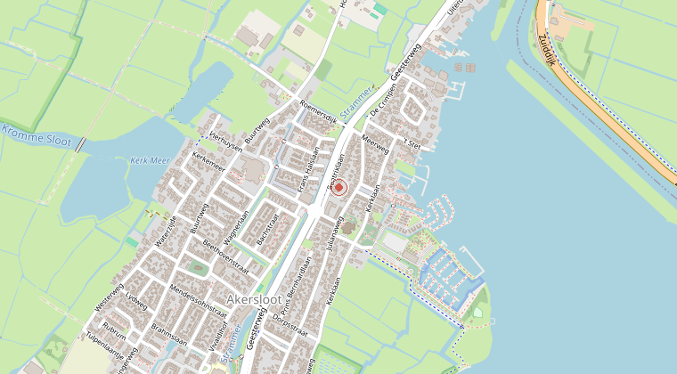 Kaart van de omgeving van de melding
