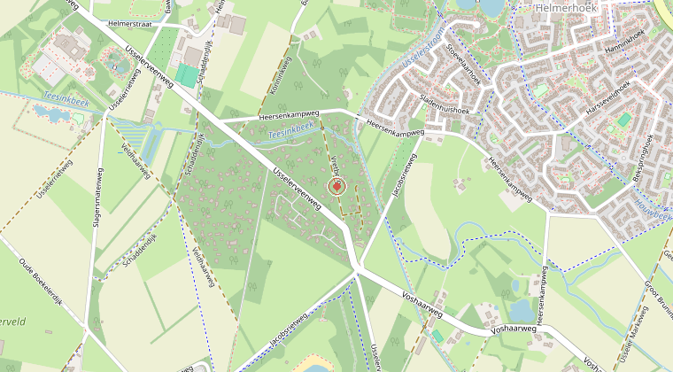 Kaart van de omgeving van de melding