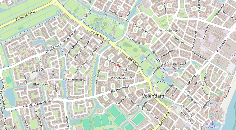 Kaart van de omgeving van de melding