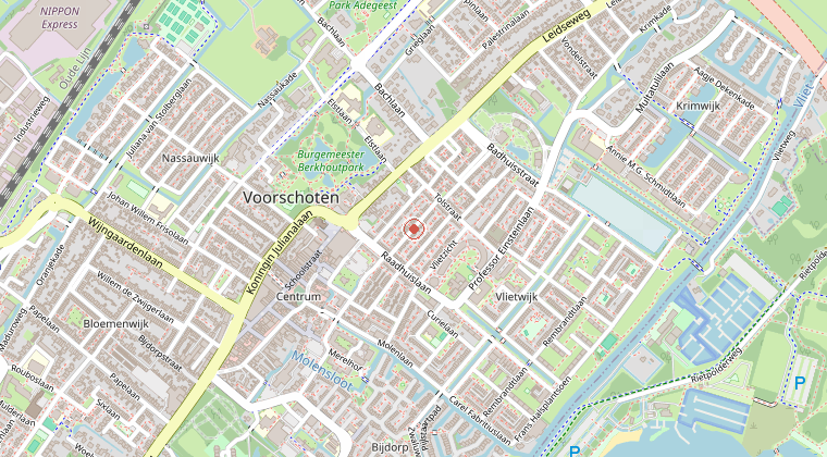 Kaart van de omgeving van de melding