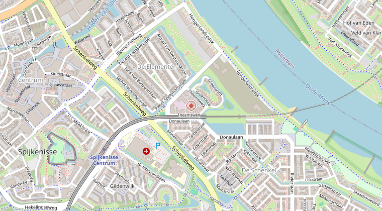 Kaart van de omgeving van de melding