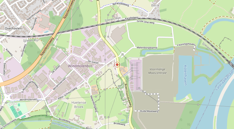 Kaart van de omgeving van de melding