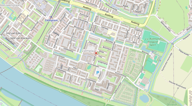 Kaart van de omgeving van de melding