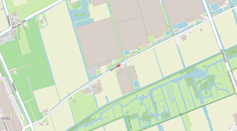 Kaart van de omgeving van de melding