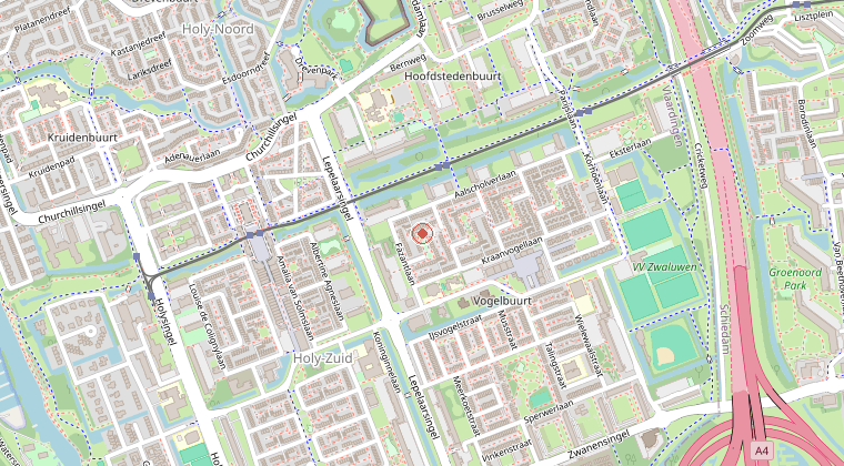 Kaart van de omgeving van de melding