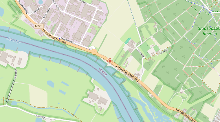 Kaart van de omgeving van de melding