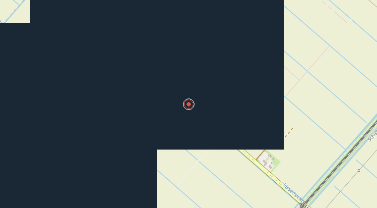 Kaart van de omgeving van de melding