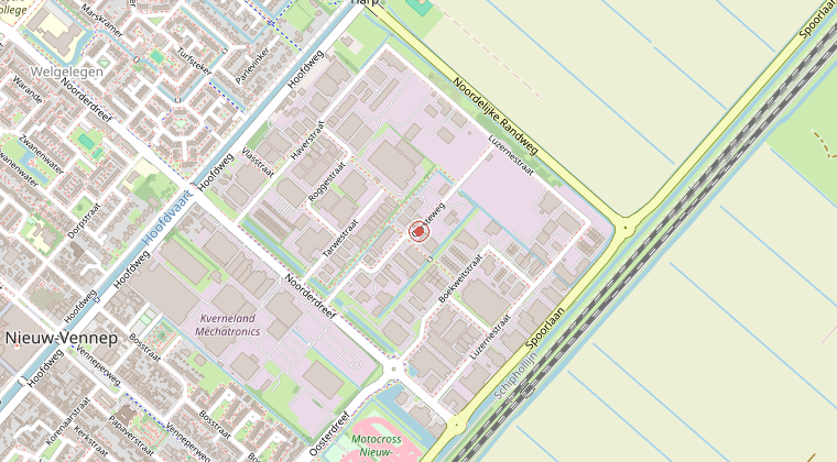 Kaart van de omgeving van de melding