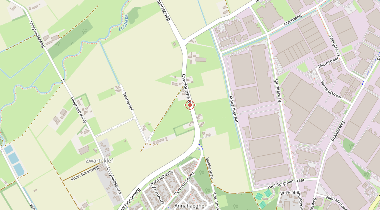 Kaart van de omgeving van de melding