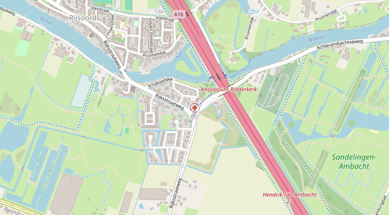 Kaart van de omgeving van de melding