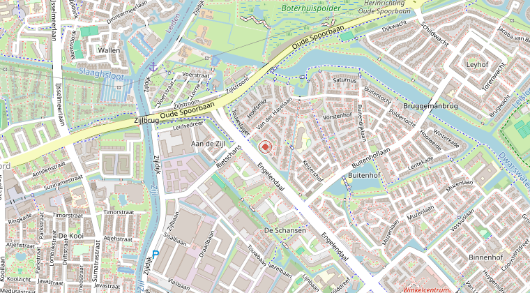Kaart van de omgeving van de melding