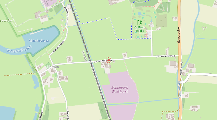 Kaart van de omgeving van de melding
