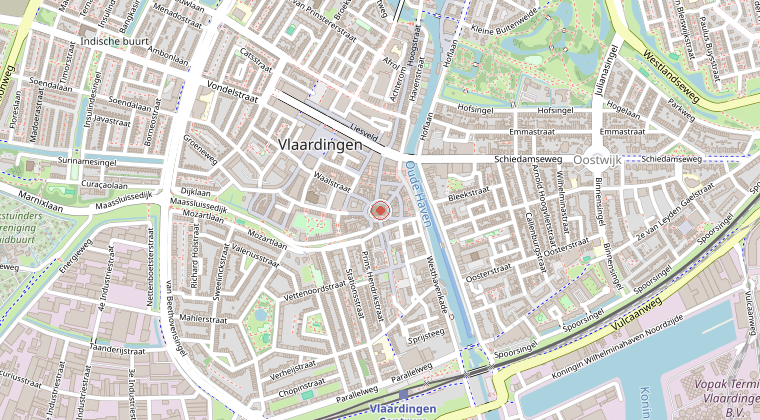 Kaart van de omgeving van de melding