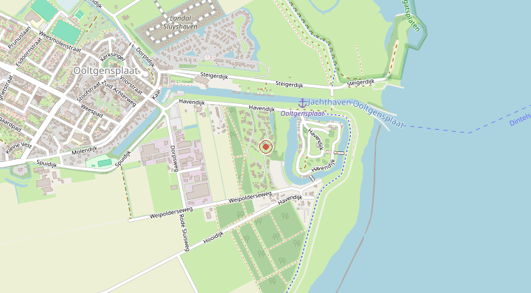 Kaart van de omgeving van de melding