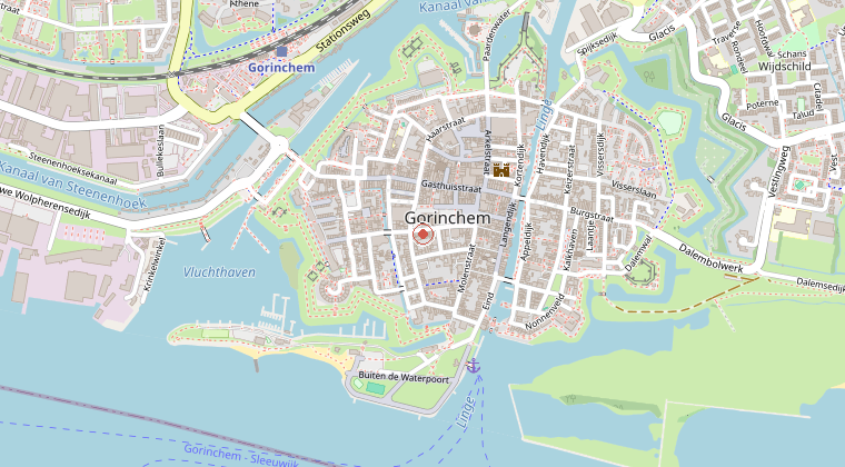 Kaart van de omgeving van de melding