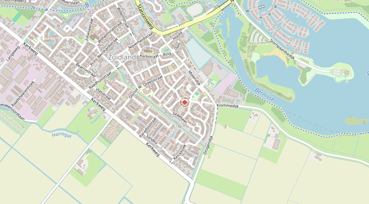 Kaart van de omgeving van de melding