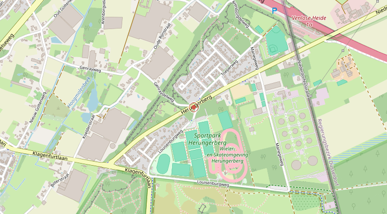 Kaart van de omgeving van de melding