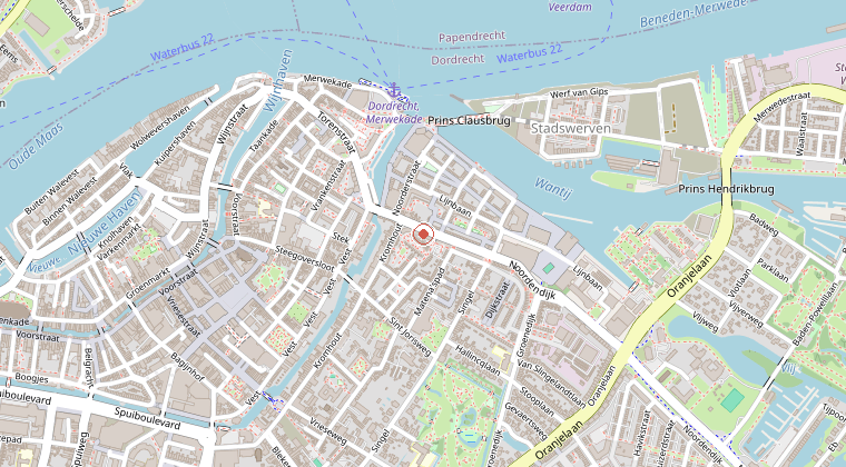 Kaart van de omgeving van de melding