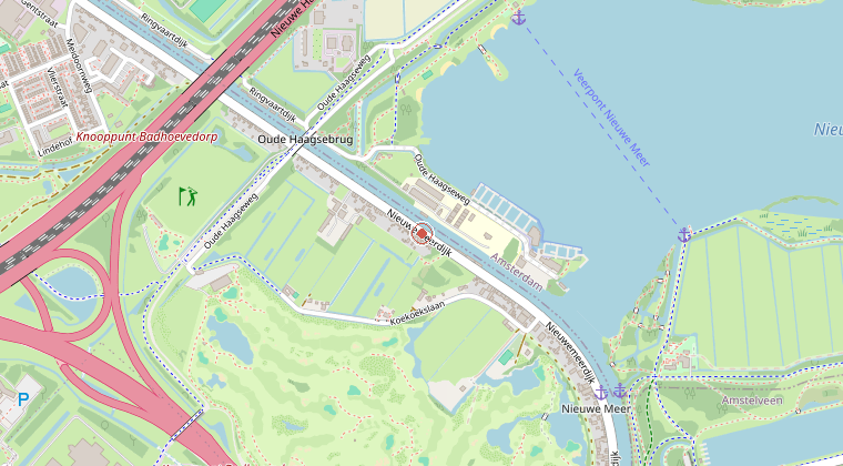 Kaart van de omgeving van de melding