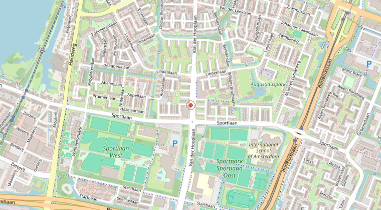Kaart van de omgeving van de melding