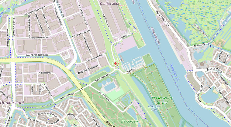 Kaart van de omgeving van de melding