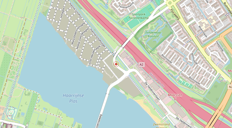 Kaart van de omgeving van de melding