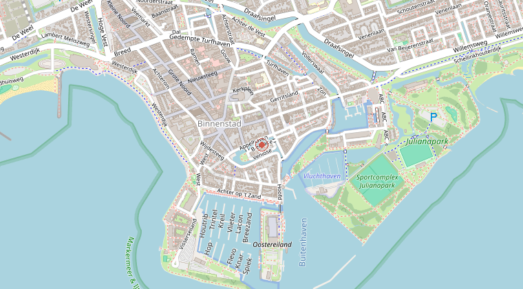Kaart van de omgeving van de melding