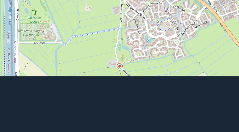 Kaart van de omgeving van de melding