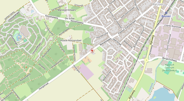 Kaart van de omgeving van de melding