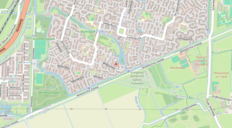 Kaart van de omgeving van de melding