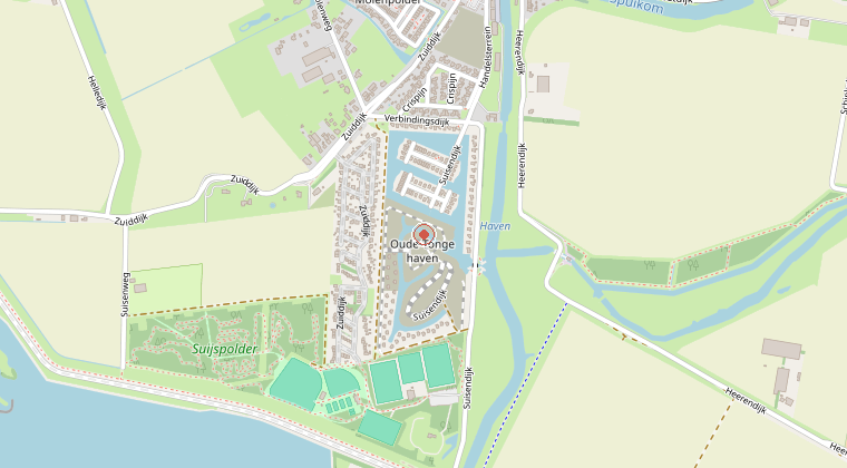 Kaart van de omgeving van de melding