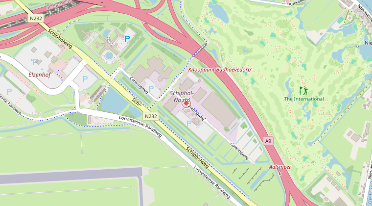 Kaart van de omgeving van de melding