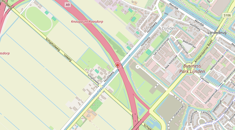 Kaart van de omgeving van de melding