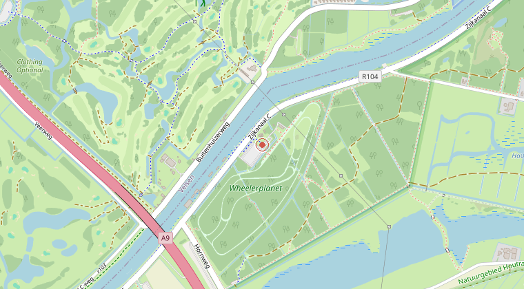 Kaart van de omgeving van de melding