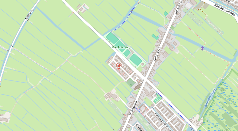 Kaart van de omgeving van de melding