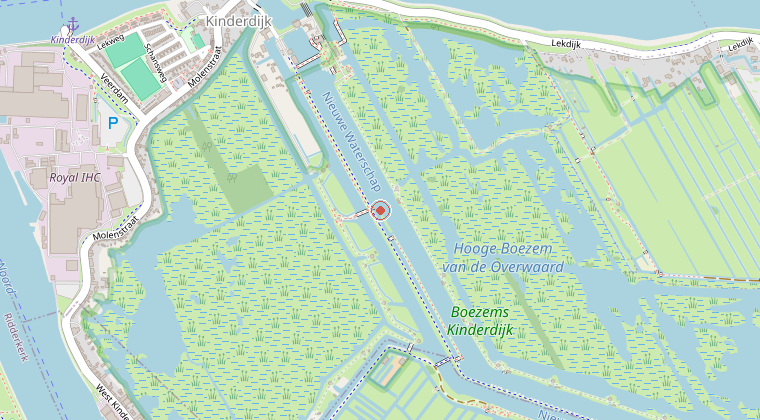 Kaart van de omgeving van de melding