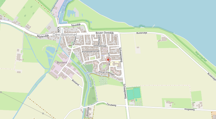 Kaart van de omgeving van de melding