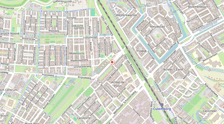 Kaart van de omgeving van de melding