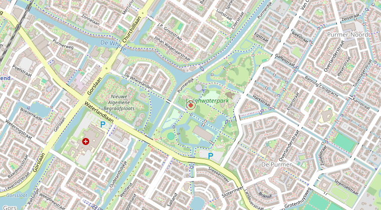 Kaart van de omgeving van de melding