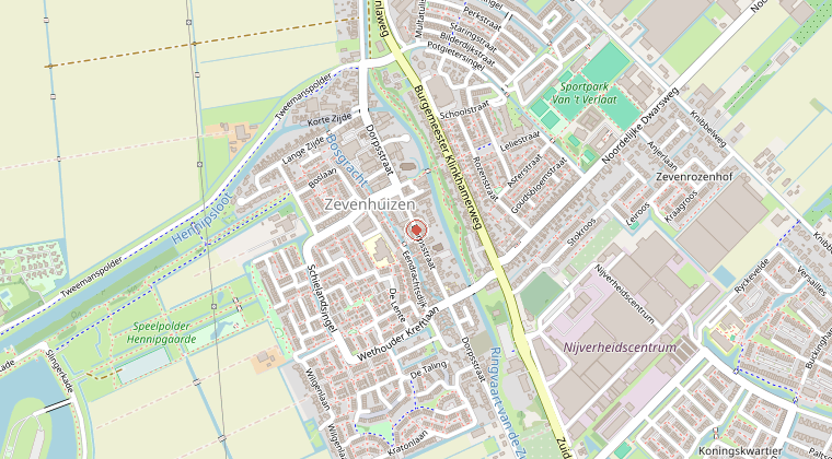 Kaart van de omgeving van de melding