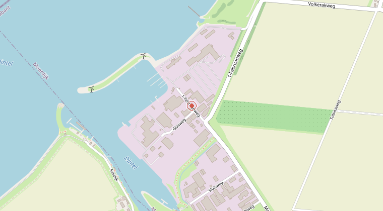 Kaart van de omgeving van de melding