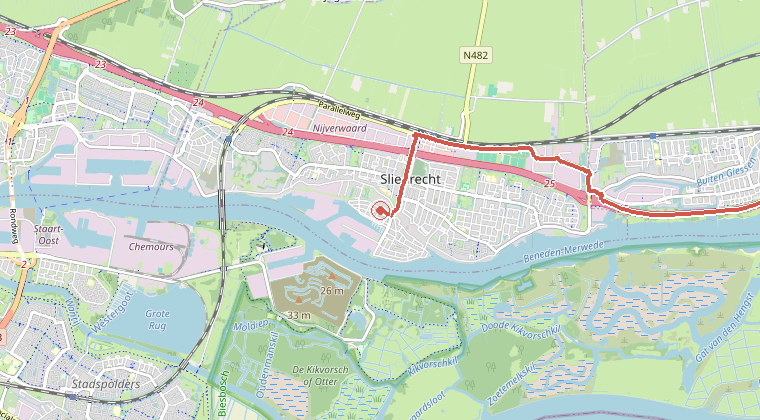 Kaart van de omgeving van de melding
