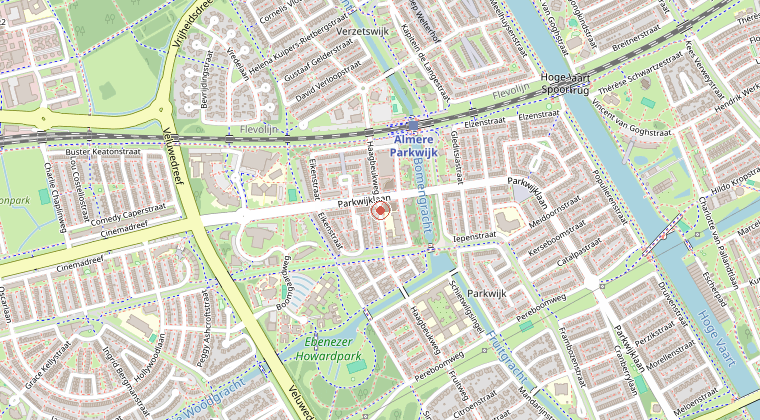 Kaart van de omgeving van de melding
