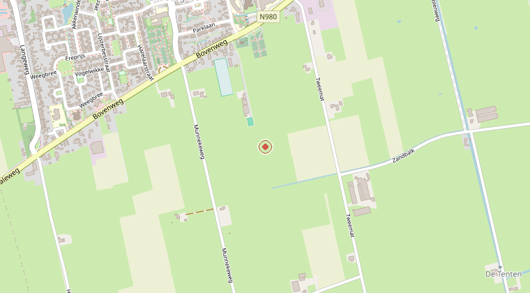 Kaart van de omgeving van de melding