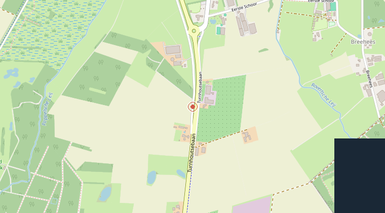 Kaart van de omgeving van de melding