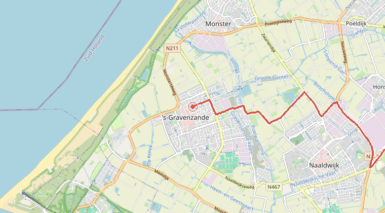 Kaart van de omgeving van de melding