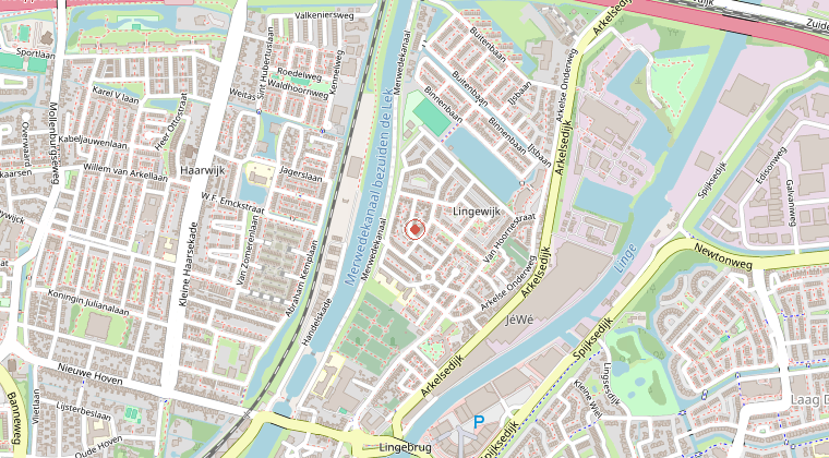 Kaart van de omgeving van de melding