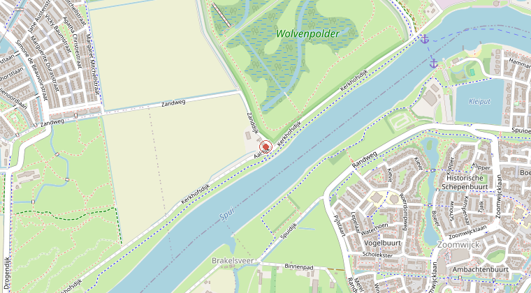 Kaart van de omgeving van de melding